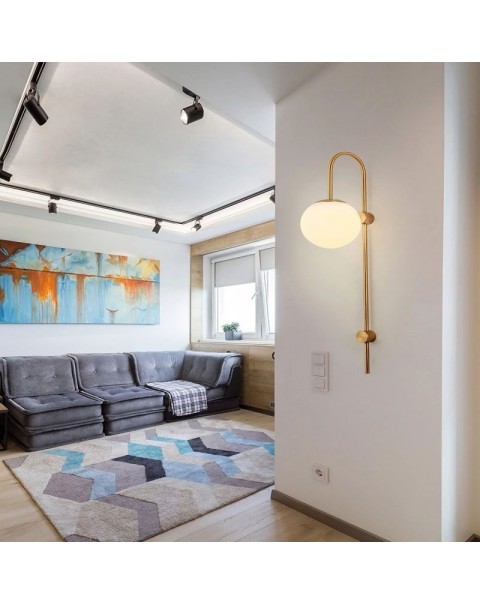 Simple post-modern light luxury background wall hotel wall lamp creative Scandinavian aisle corridor living room bedroom bedside lamps and lanterns