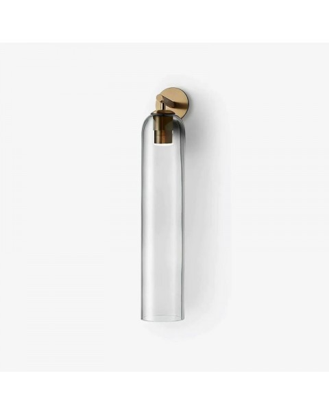 Modern minimalist Scandinavian living room background wall glass wall sconce art bedroom bedside aisle designer long wall sconce