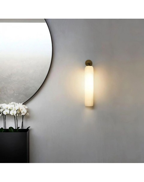 Modern minimalist Scandinavian living room background wall glass wall sconce art bedroom bedside aisle designer long wall sconce