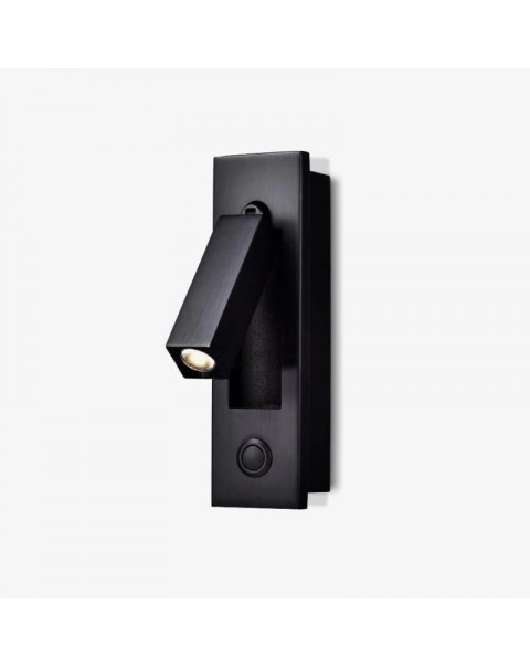 New creative recessed wall lamp hotel room light led bedside lamp hotel recessed light bedroom with usb reading light