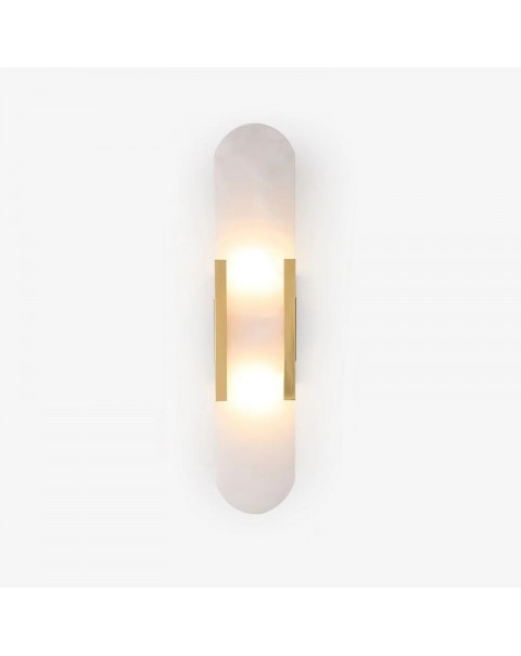 Old branch MELANGE natural marble minimalist art design background wall aisle living room bedroom bedside wall sconce
