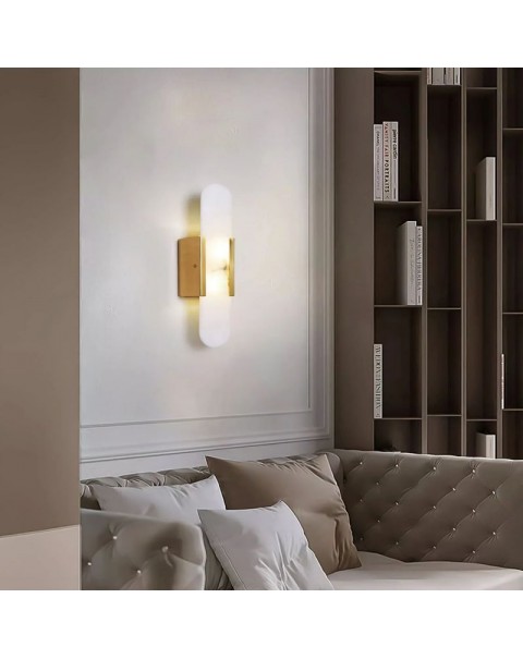 Old branch MELANGE natural marble minimalist art design background wall aisle living room bedroom bedside wall sconce