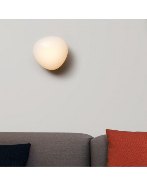 Scandinavian creative personality wabi-sabi style small wall lamp pebbles simple study living room wall modeling lamp bedroom bedside