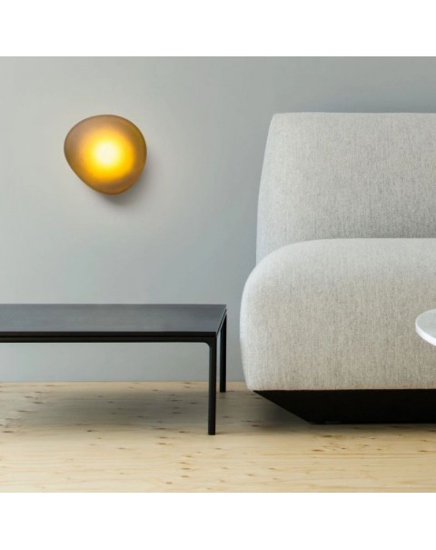 Scandinavian creative personality wabi-sabi style small wall lamp pebbles simple study living room wall modeling lamp bedroom bedside