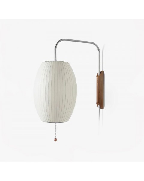 Year Round Park Copper Lamp Modern Light Luxury Simple All Copper Walnut Living Room Sofa Bedroom Bedside Swing Arm Wall Sconce
