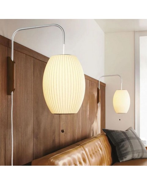 Year Round Park Copper Lamp Modern Light Luxury Simple All Copper Walnut Living Room Sofa Bedroom Bedside Swing Arm Wall Sconce