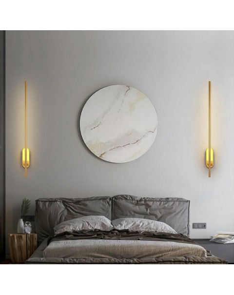 Scandinavian minimalist long wall lamp modern creative bedside lamp mirror lamp aisle corridor staircase wall lamp rotating lamps and lanterns