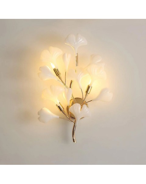 Wall lamp bedroom bedside lamp living room background wall creative light luxury crystal aisle light Scandinavian wall lamp 2024 new