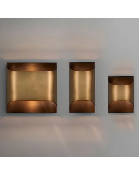 Scandinavian post-modern light luxury copper wall lamp staircase entrance bedroom bedside corridor aisle living room background wall lights