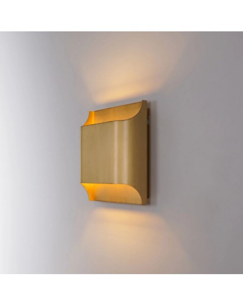 Scandinavian post-modern light luxury copper wall lamp staircase entrance bedroom bedside corridor aisle living room background wall lights