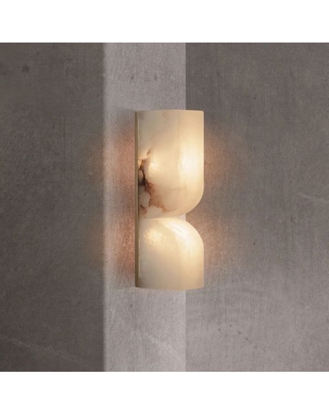 New Chinese light luxury copper wall lamp bedroom bedside living room aisle background wall Scandinavian minimalist creative lucite wall lamps