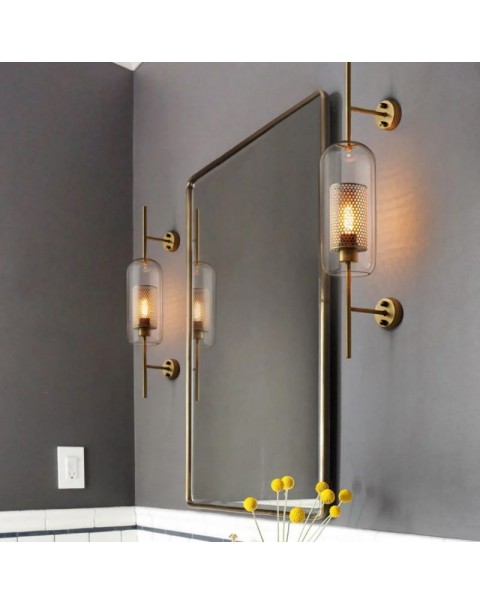 Scandinavian post-modern light luxury wall lamp simple creative personality restaurant living room background wall bedroom bedside decorative wall lamps
