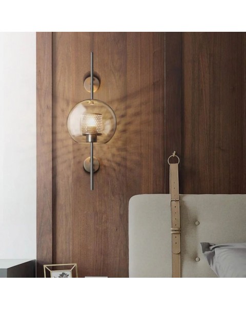 Scandinavian post-modern light luxury wall lamp simple creative personality restaurant living room background wall bedroom bedside decorative wall lamps