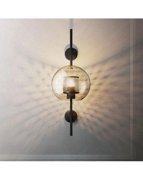 Scandinavian post-modern light luxury wall lamp simple creative personality restaurant living room background wall bedroom bedside decorative wall lamps