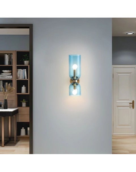 Scandinavian simplicity creative glass wall lamp aisle bedroom living room bedside lamp wall lamp study art luxury wall lamps