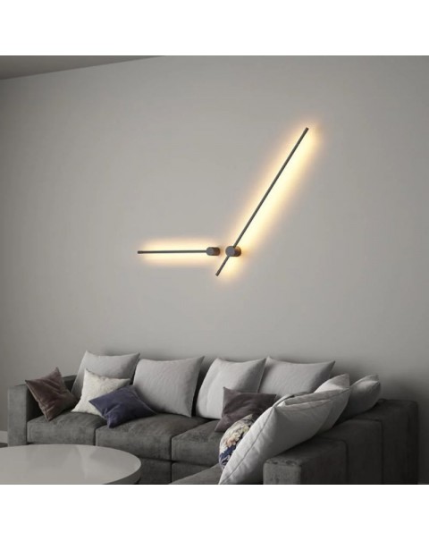 Minimalist bedside wall lamp bedroom modern minimalist Scandinavian LED sofa back wall bedroom bedside lamp long a wordMinimalist bedside wall lamp bedroom modern minimalist Scandinavian LED sofa back wall bedroom bedside lamp long a word