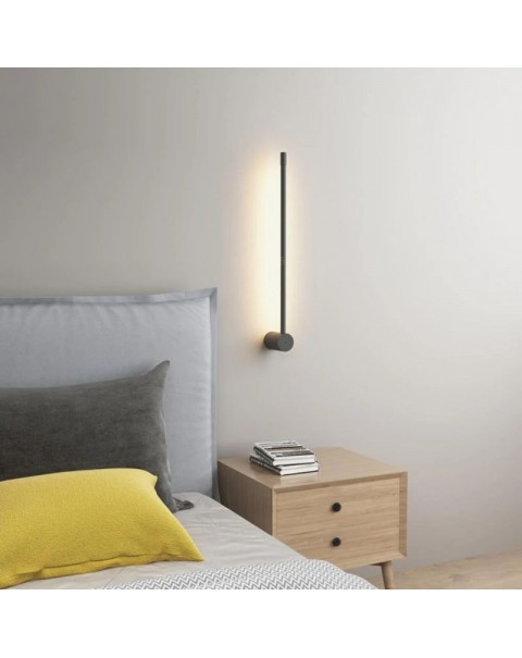 Minimalist bedside wall lamp bedroom modern minimalist Scandinavian LED sofa back wall bedroom bedside lamp long a wordMinimalist bedside wall lamp bedroom modern minimalist Scandinavian LED sofa back wall bedroom bedside lamp long a word