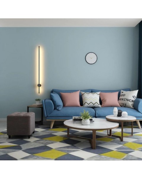 Minimalist bedside wall lamp bedroom modern minimalist Scandinavian LED sofa back wall bedroom bedside lamp long a wordMinimalist bedside wall lamp bedroom modern minimalist Scandinavian LED sofa back wall bedroom bedside lamp long a word