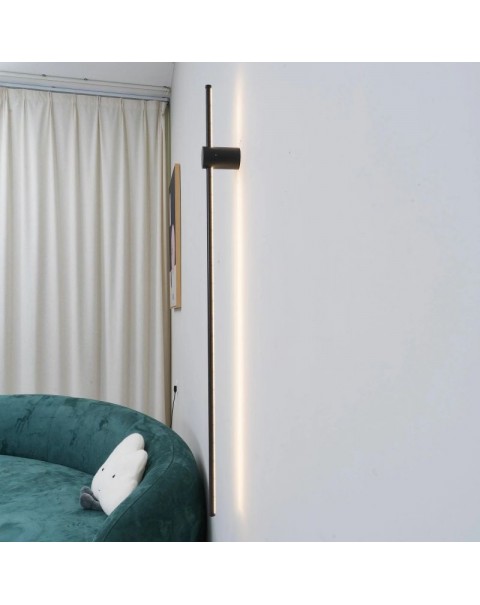 Minimalist bedside wall lamp bedroom modern minimalist Scandinavian LED sofa back wall bedroom bedside lamp long a wordMinimalist bedside wall lamp bedroom modern minimalist Scandinavian LED sofa back wall bedroom bedside lamp long a word