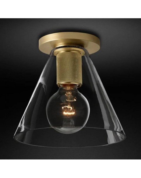 Simple post-modern glass balcony bedroom checkroom ceiling light Scandinavian minimalist corridor aisle entrance crystal lamps