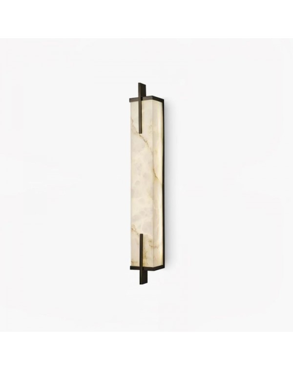 New Chinese style all copper Yunshi wall lamp long...