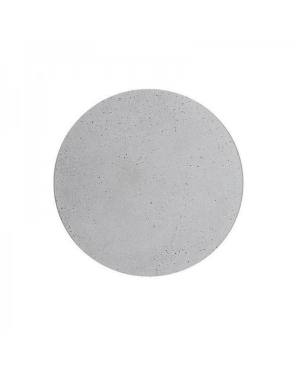 Minimalist Round Cement Eclipse Wall Sconce Design...