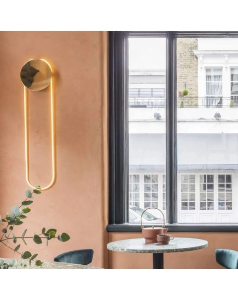 Post-modern minimalist creative personality U-shaped designer living room aisle bedroom minimalist Scandinavian bedside light luxury wall lamps