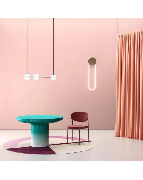 Post-modern minimalist creative personality U-shaped designer living room aisle bedroom minimalist Scandinavian bedside light luxury wall lamps