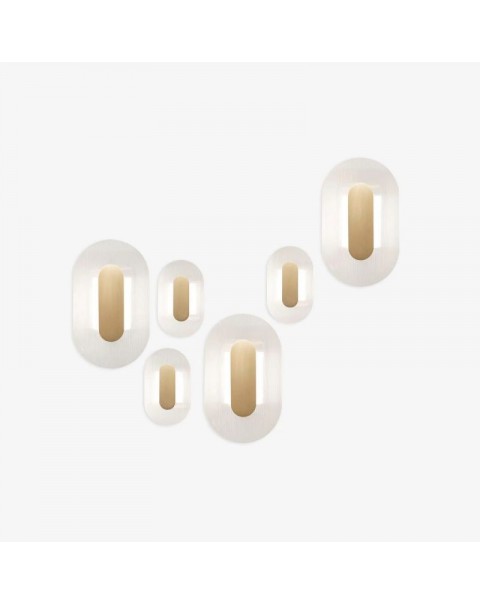 Scandinavian background wall lights living room sofa aisle bedside study designer LED stairwell art glass lights