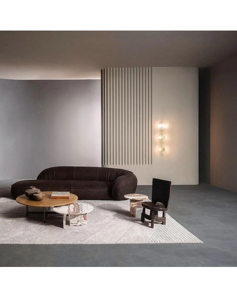 Scandinavian background wall lights living room sofa aisle bedside study designer LED stairwell art glass lights