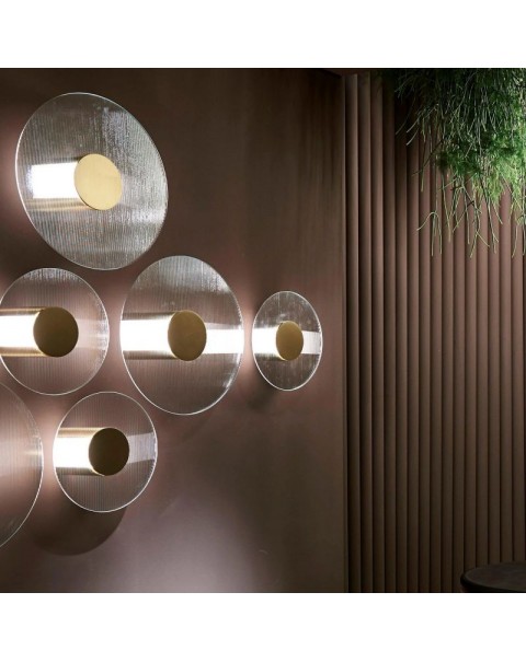 Scandinavian background wall lights living room sofa aisle bedside study designer LED stairwell art glass lights