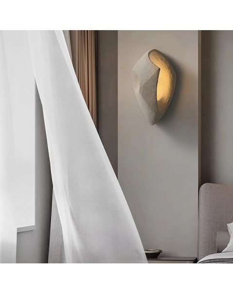 Old Branch Ma Series Minimalist Cement Wall Sconce Wabi-sabi Style Designer Art B&B Hotel Backdrop Walkway Lights