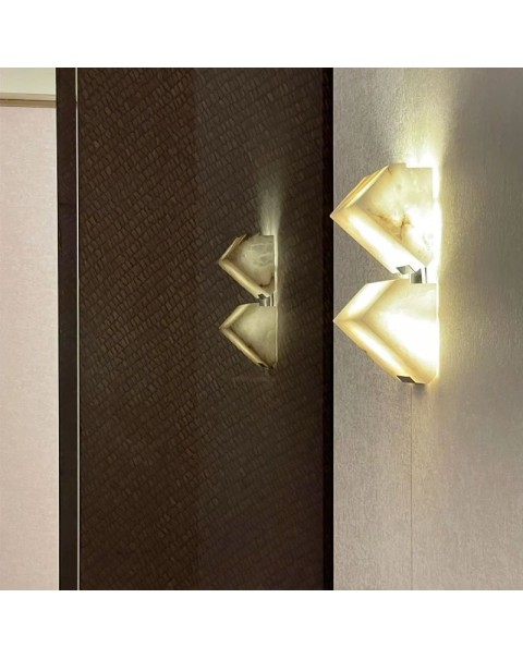 Steamer outdoor waterproof imitation marble wall light villa gate body sensor light garden light staircase light aisle light