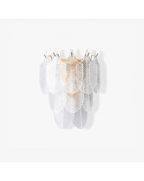 Light luxury French glass bedside wall lamp master bedroom post-modern minimalist Italian antique creative living room corridor lamps and lanterns