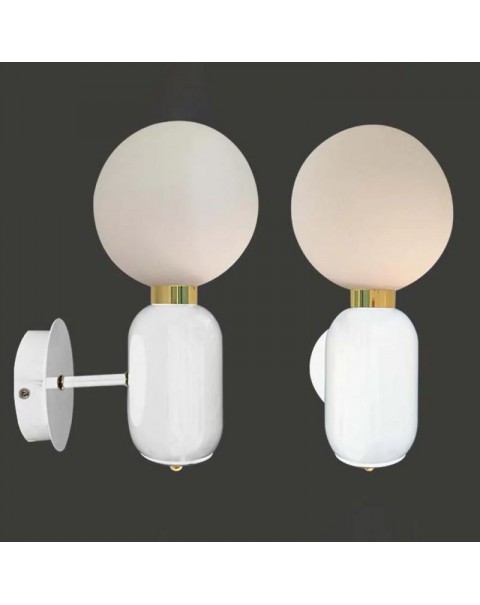 Post-modern creative personality marble glass study table lamp simple bedside bedroom designer Scandinavian table lamps