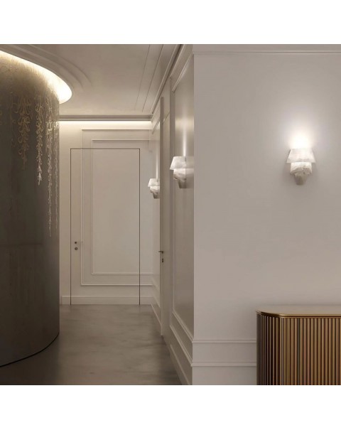 Old branch Alain Ellouz Spain lucite wall lamp French light luxury living room background wall staircase bedroom light