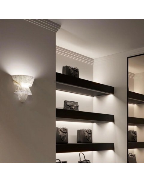 Old branch Alain Ellouz Spain lucite wall lamp French light luxury living room background wall staircase bedroom light