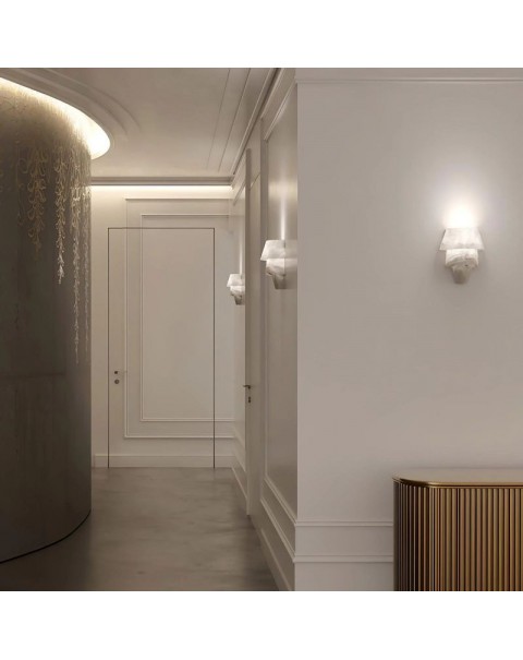 Old branch Alain Ellouz Spain lucite wall lamp French light luxury living room background wall staircase bedroom light