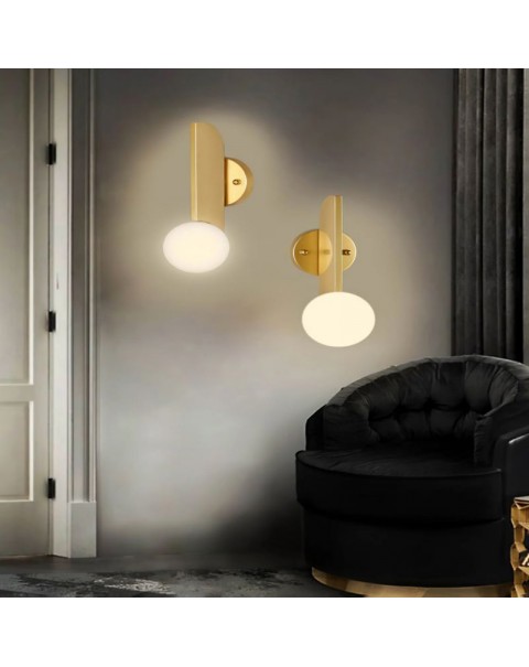 Scandinavian minimalist wall lamps living room led staircase aisle hotel bedroom bedside lamp creative cafe outside sales lamps and lanterns