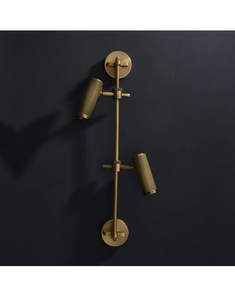 Post-modern copper retro wall lamp designer personalized living room TV background wall hallway corridor bedroom bedside lamps