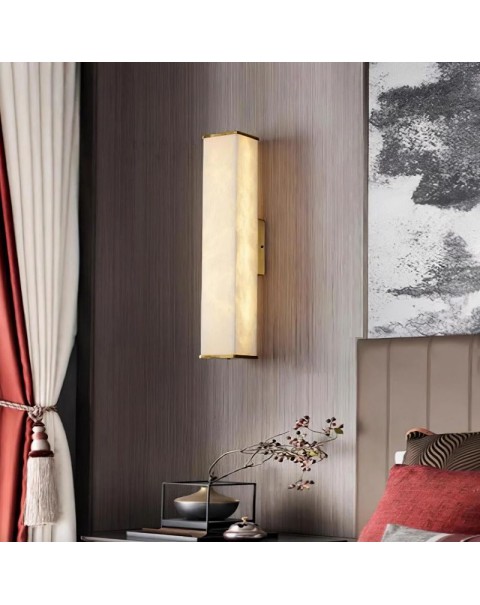 Modern simple light luxury lucite wall lamp designer living room background wall lamp new Chinese bedroom bedside lamp long wall lamps