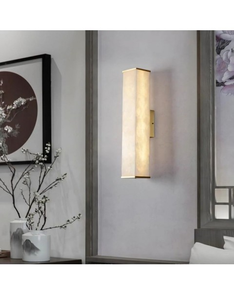 Modern simple light luxury lucite wall lamp designer living room background wall lamp new Chinese bedroom bedside lamp long wall lamps