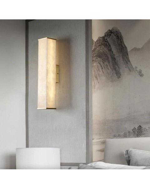 Modern simple light luxury lucite wall lamp designer living room background wall lamp new Chinese bedroom bedside lamp long wall lamps