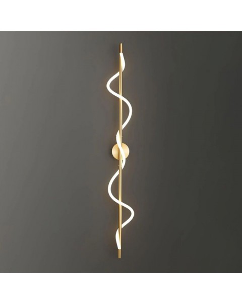 Full copper wall lamp living room TV background wall light designer Tmall smart Scandinavian advanced light luxury bedroom bedside lamps