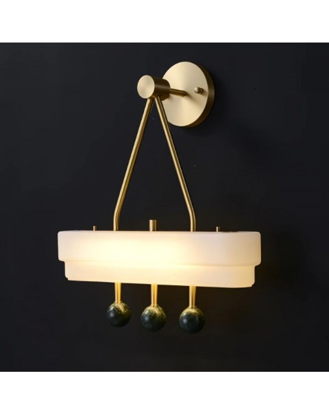 Scandinavian modern simple marble table lamp new chinese designer hotel villa living room bedroom premium feeling table lamps