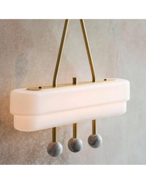 Scandinavian modern simple marble table lamp new chinese designer hotel villa living room bedroom premium feeling table lamps