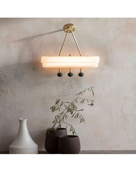 Scandinavian modern simple marble table lamp new chinese designer hotel villa living room bedroom premium feeling table lamps