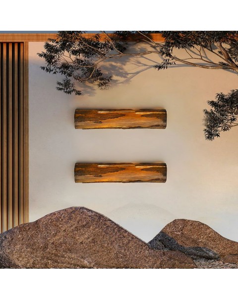 Wall lamp bedroom bed stump lamp wabi-sabi style B&B outdoor waterproof villa garden courtyard decoration rock lamps and lanterns