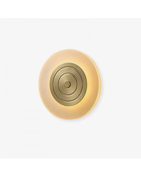 Modern simple copper wall lamp bedroom bedside living room light luxury staircase aisle bathroom decorative round wall lamps