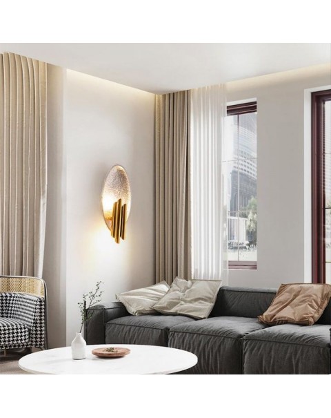 Scandinavian minimalist light luxury living room wall lamp post-modern creative aisle stairwell background wall bedside designer wall lamps